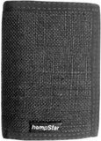 Hemp Tri-fold Wallet - Black