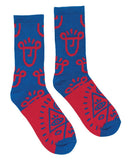 Chart Hemp Socks by Elna