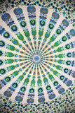 Peacock Feather Mandala Tapestry - Turquoise/Gold