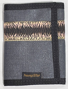 Hemp Tri-fold Wallet - Grey Savannah