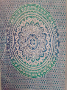 Mandala Tapestry - Blue/Green
