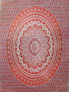 Mandala Tapestry - Red/Burgundy