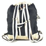 Hemp Beachbag Backpack - Black