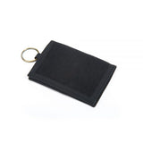 Hemp Bi-Fold Key Ring Wallet - Black