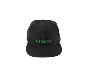 Medicine Hemp Baseball Hat - Black