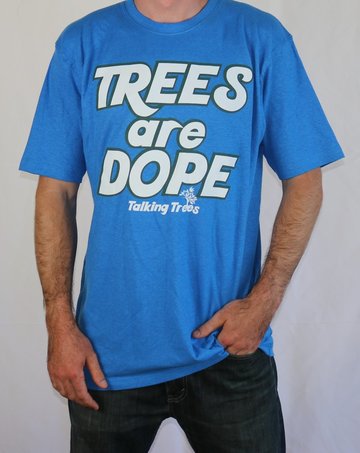 Trees are Dope Hemp T-Shirt - Blue