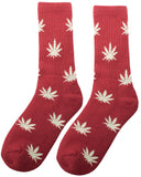 Hope Leaf Hemp Socks - Red