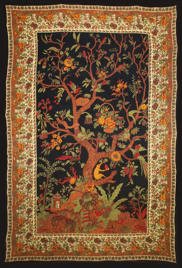Tree of Life Tapestry - Gold