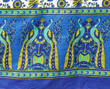 Peacock Mandala Tapestry - Blue