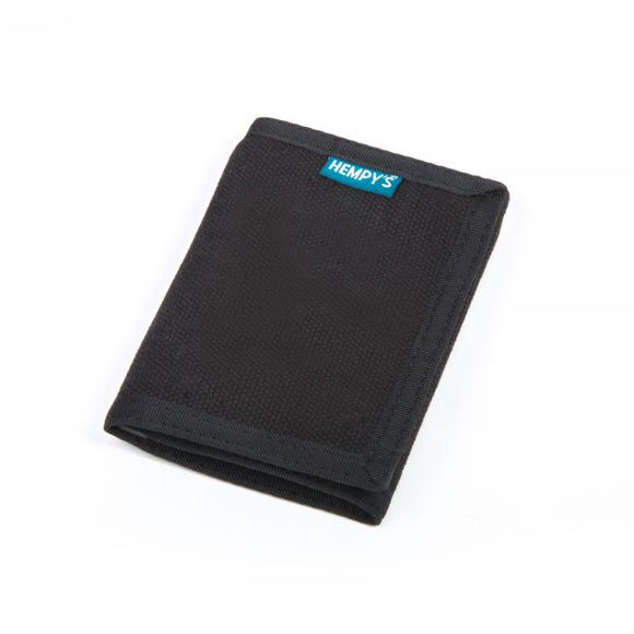 Hemp Tri-fold Wallet - Black