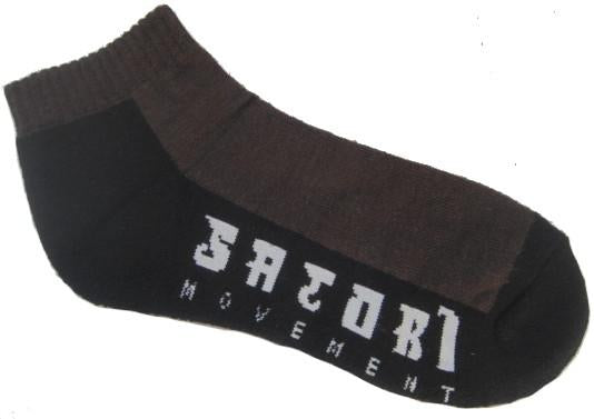 Half Link Ankle Sock - Brown